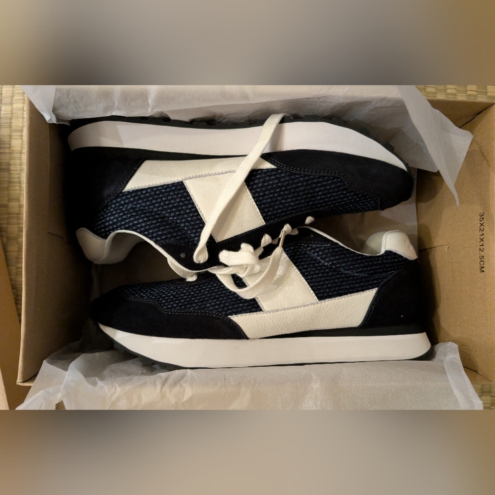BRAND NEW Blue in Green Indigo Selvedge Sashiko Trainers Shoes Size 11